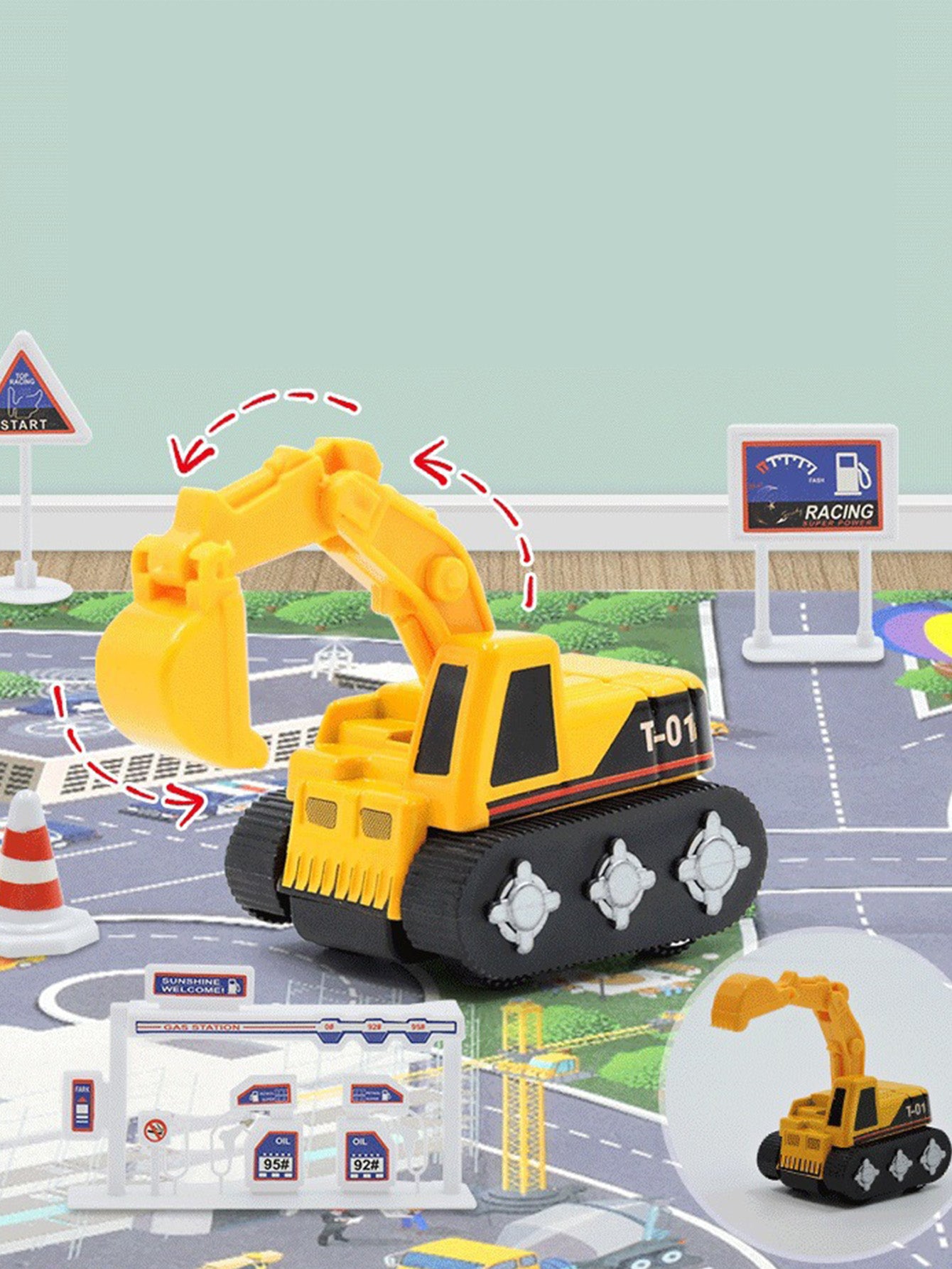 Christmas countdown boy engineering car toy