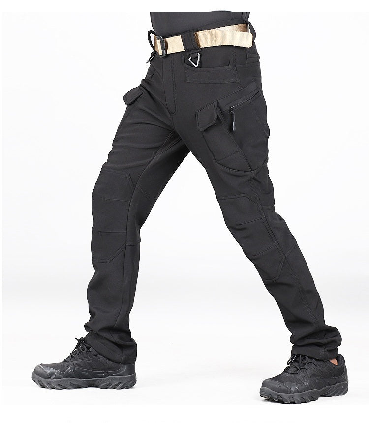 Outdoor soft shell men's jacket pants