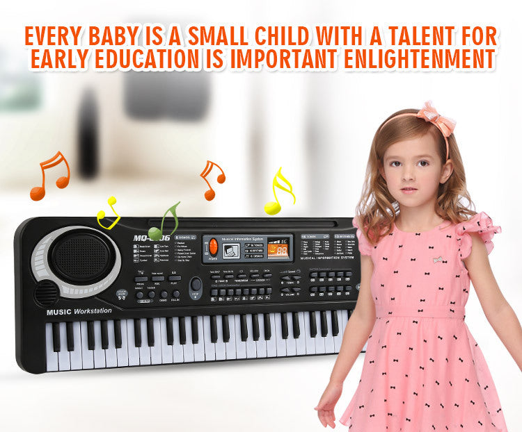 **Multifunctional 61-Key Children's Electronic Keyboard**