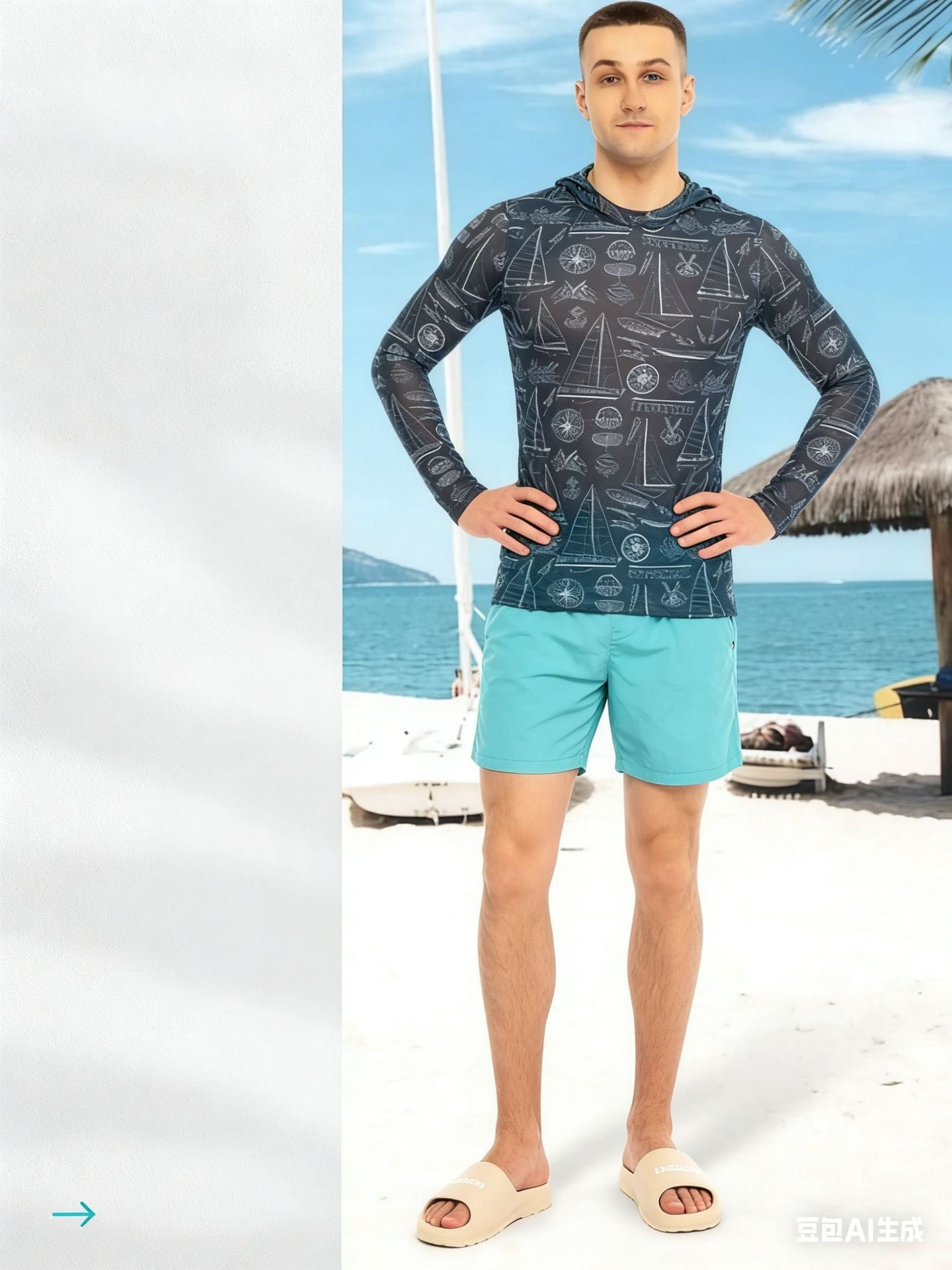 # Camouflage Print Sun Protection Cover-up