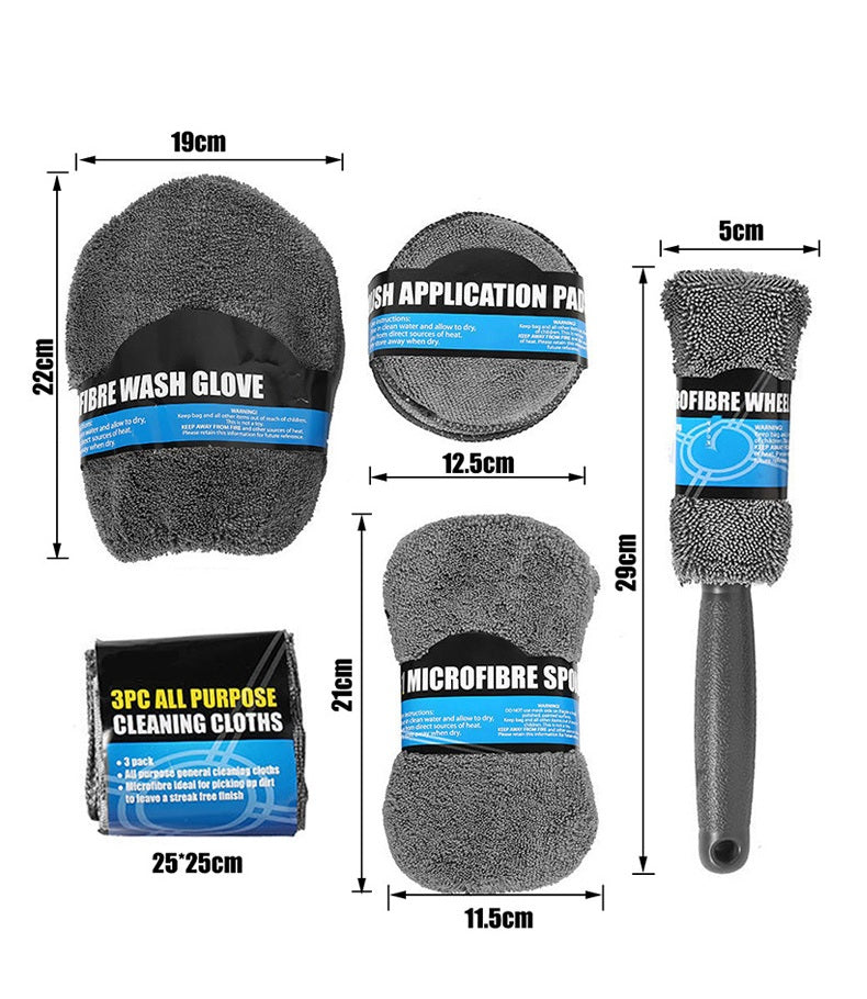 **9-Piece Car Wash Tool Set**