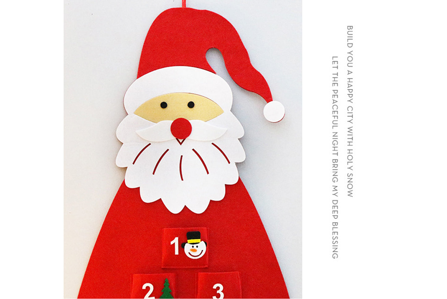 24 Days of Santa Felt Ornaments