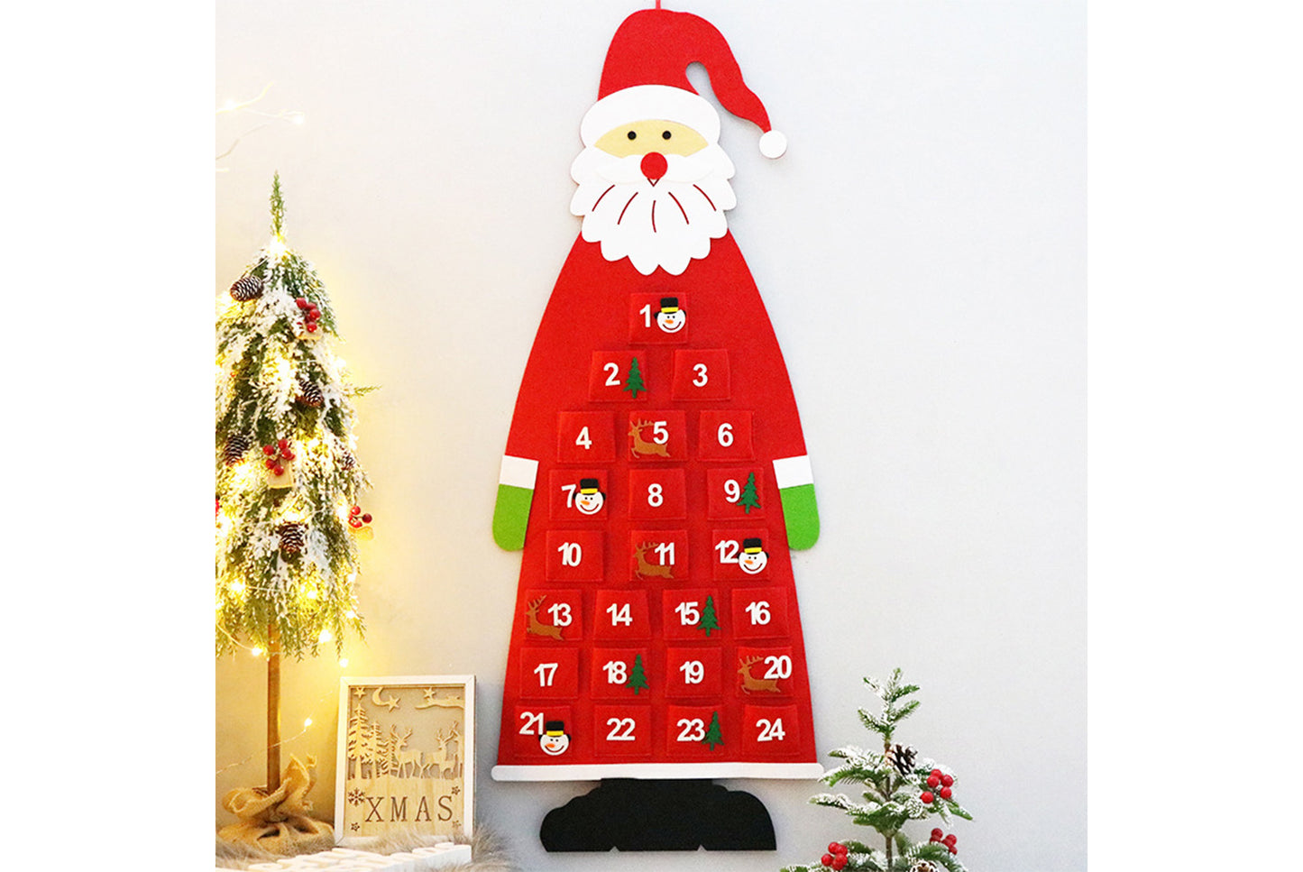 24 Days of Santa Felt Ornaments