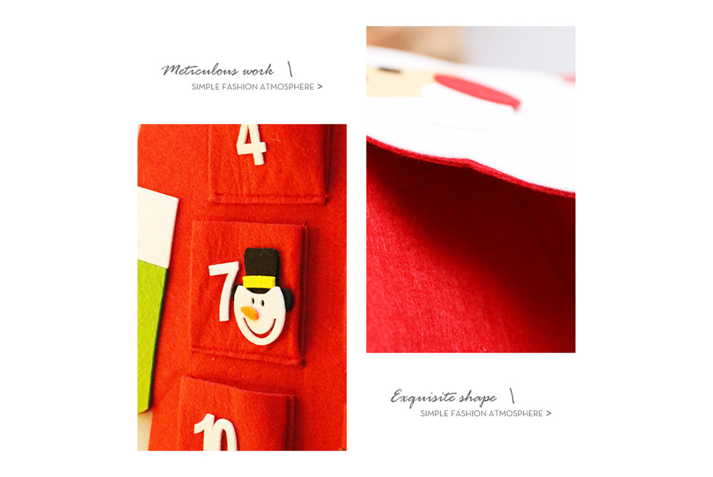 24 Days of Santa Felt Ornaments