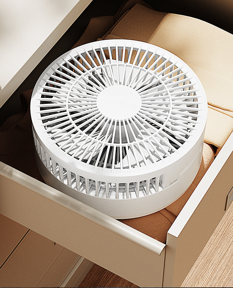 # Foldable Desktop Rechargeable Fan with Mirror