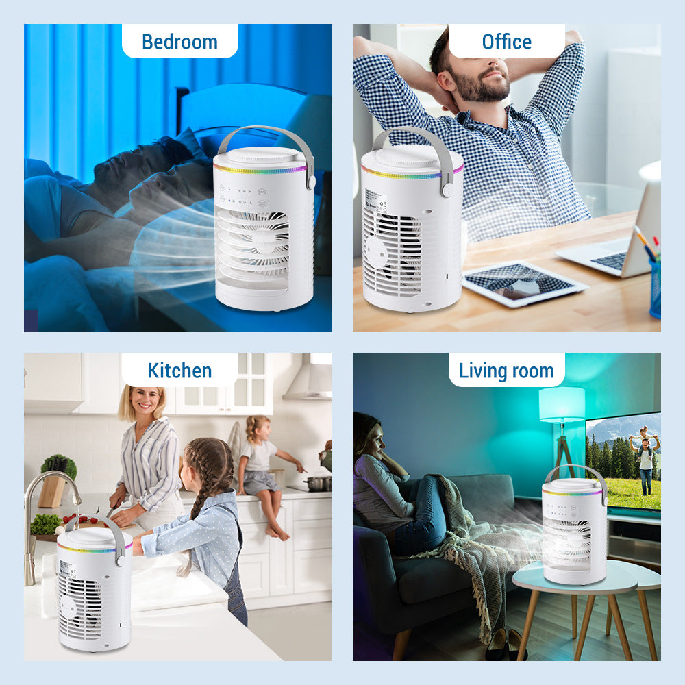 # Water-Cooled Spray Desktop Air Cooler