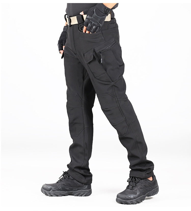Outdoor soft shell men's jacket pants