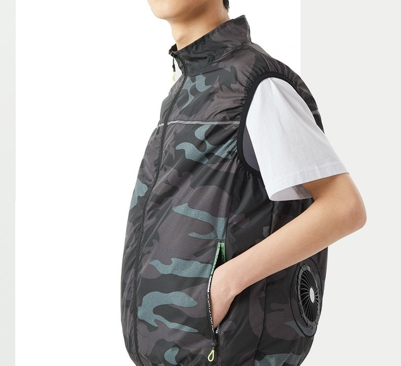 # Outdoor Cooling Vest with Air Conditioner Fan