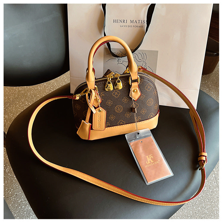 Monogram Letter Shell Bag