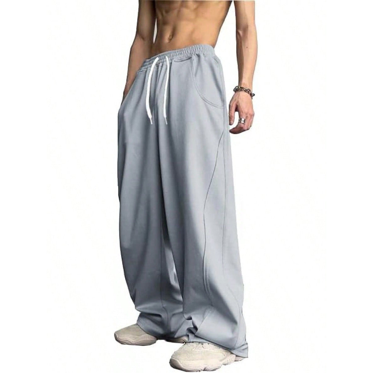 Loose-fitting Straight-Leg Sports Pants