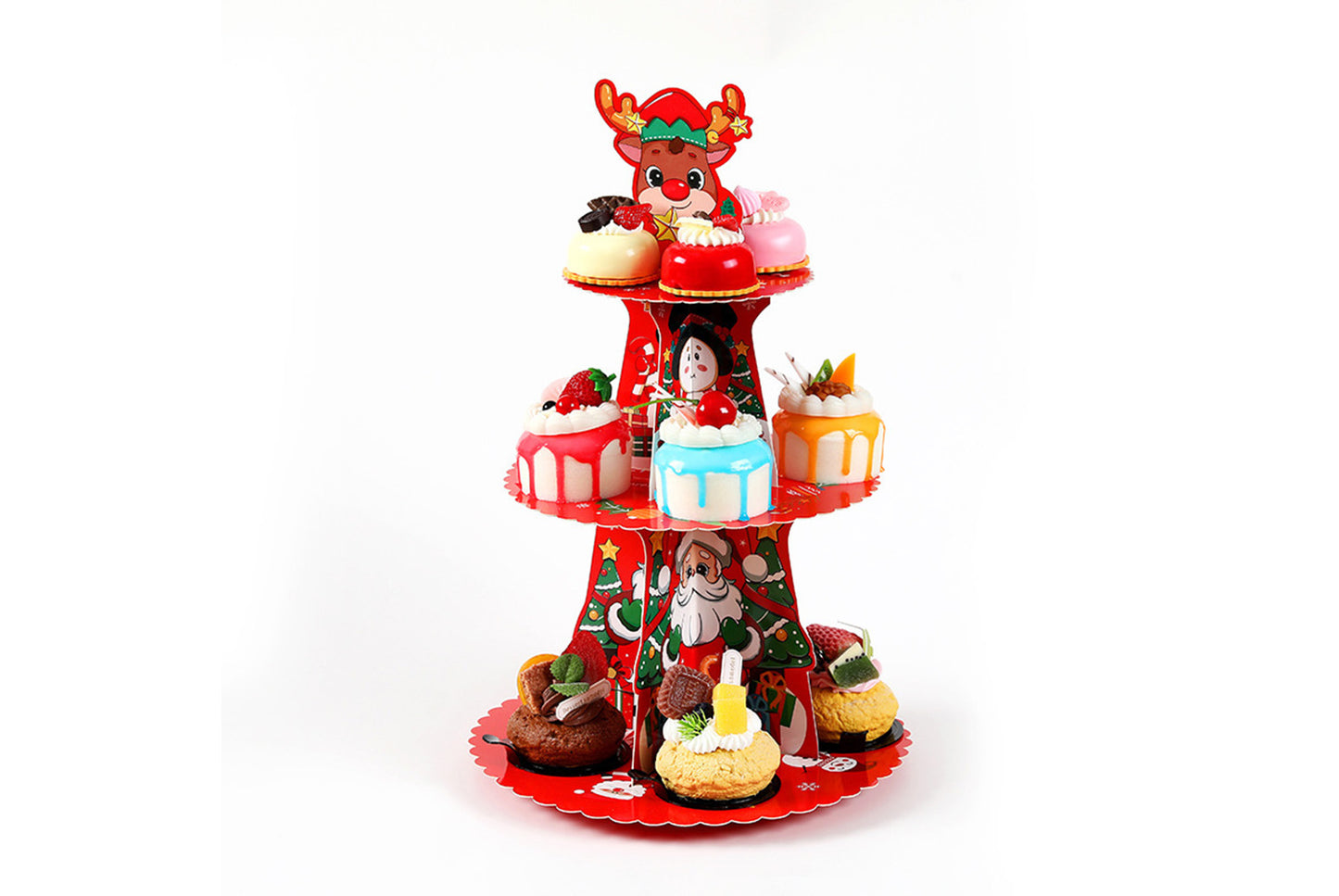 **Halloween Pumpkin Multi-Tier Cake Stand Decorative 3D Cake Tray**