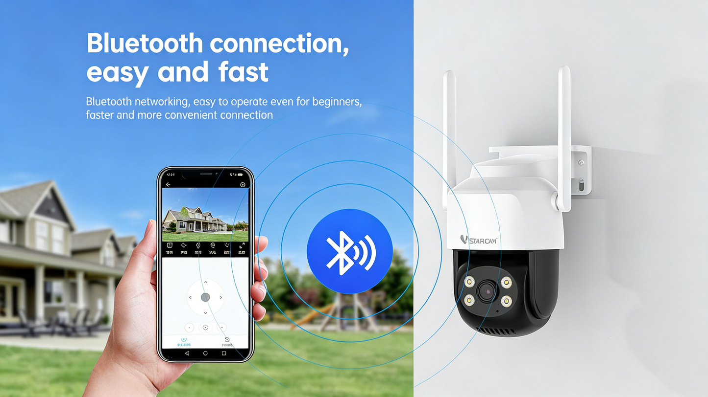 Indoor/Outdoor Home Surveillance Camera with Wireless WIFI