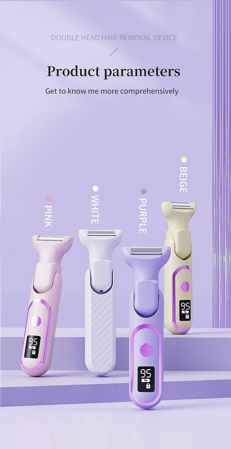 # Digital Display 5-in-1 Electric Hair Shaver for Women
