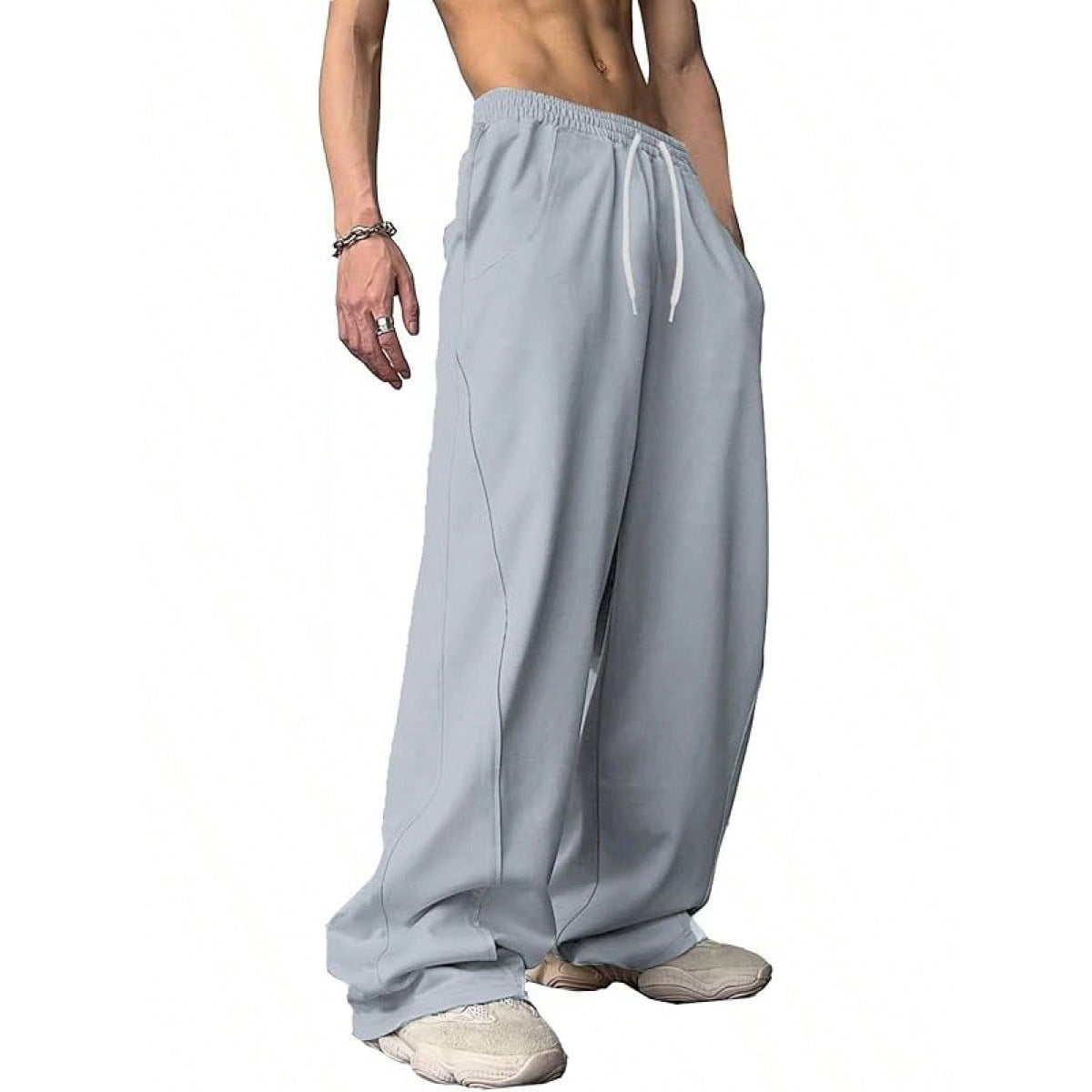 Loose-fitting Straight-Leg Sports Pants
