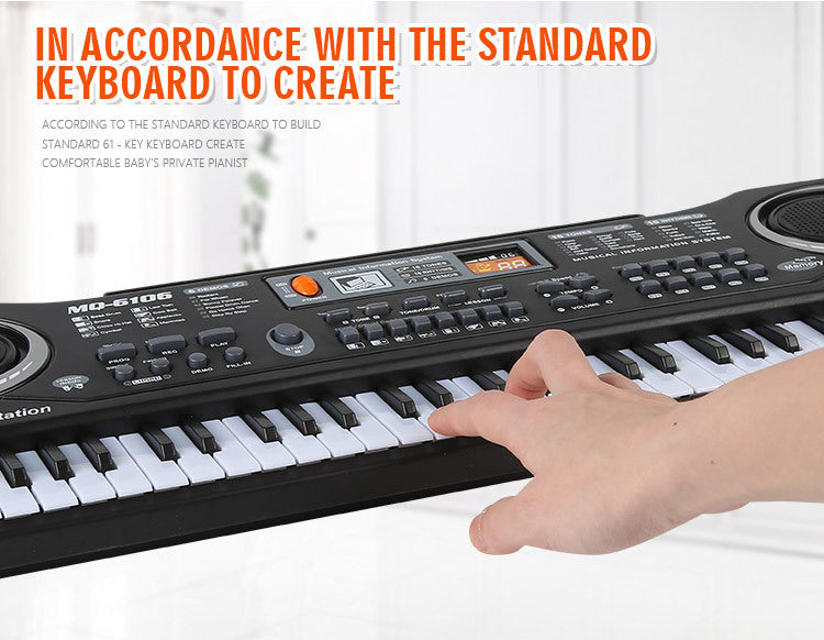 **Multifunctional 61-Key Children's Electronic Keyboard**