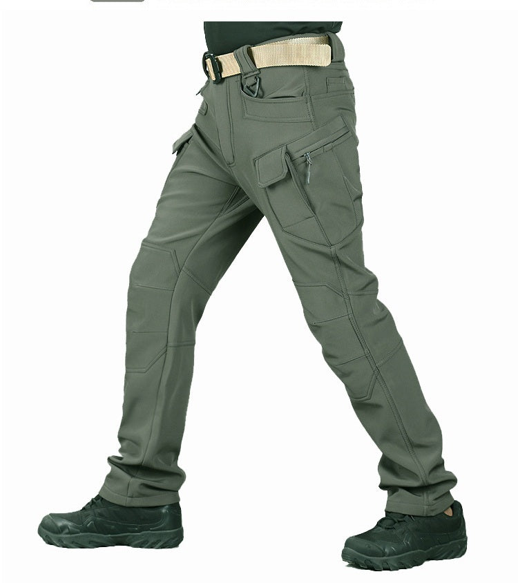 Outdoor soft shell men's jacket pants