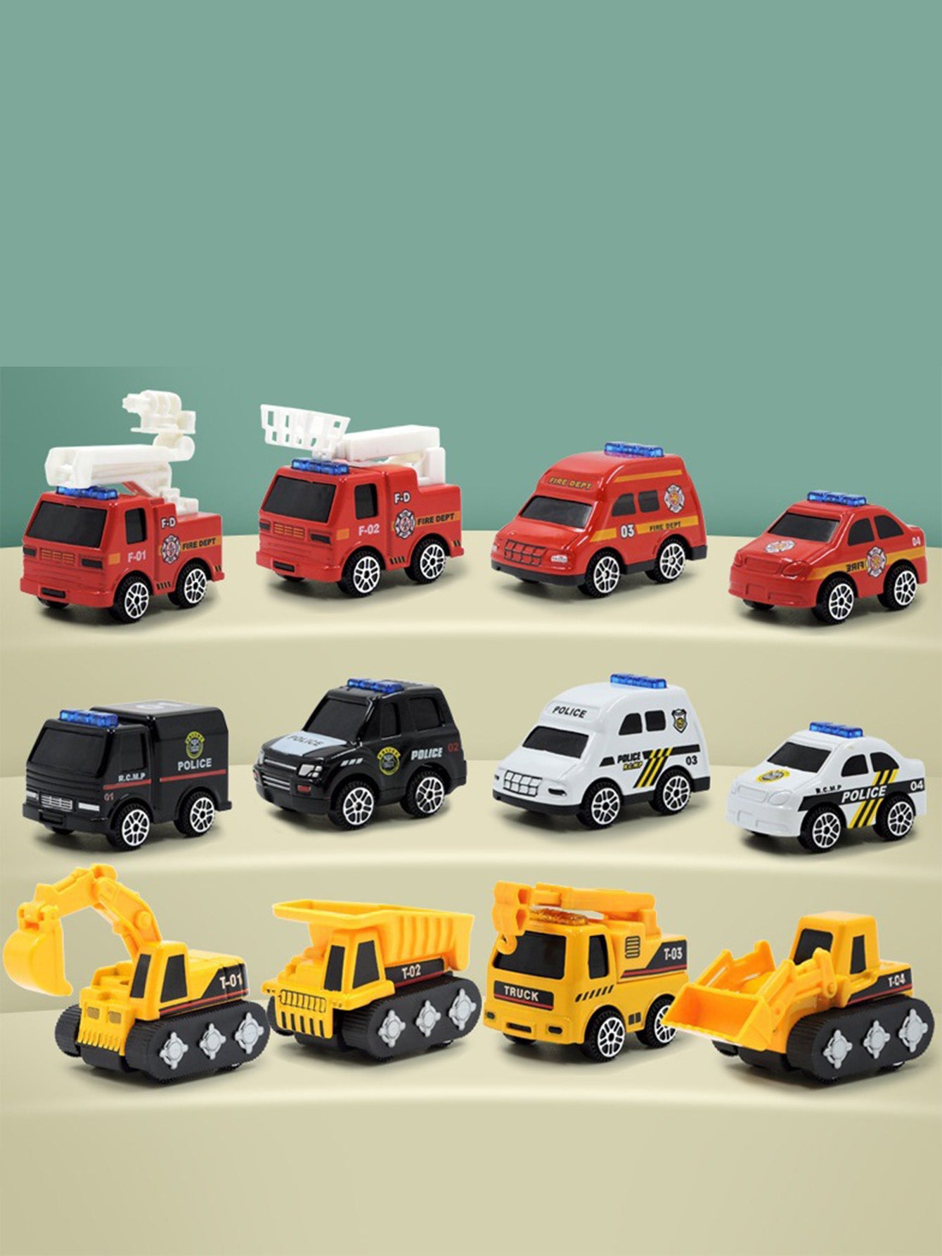 Christmas countdown boy engineering car toy