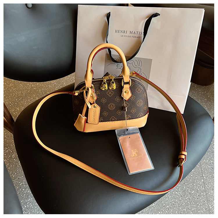 Monogram Letter Shell Bag