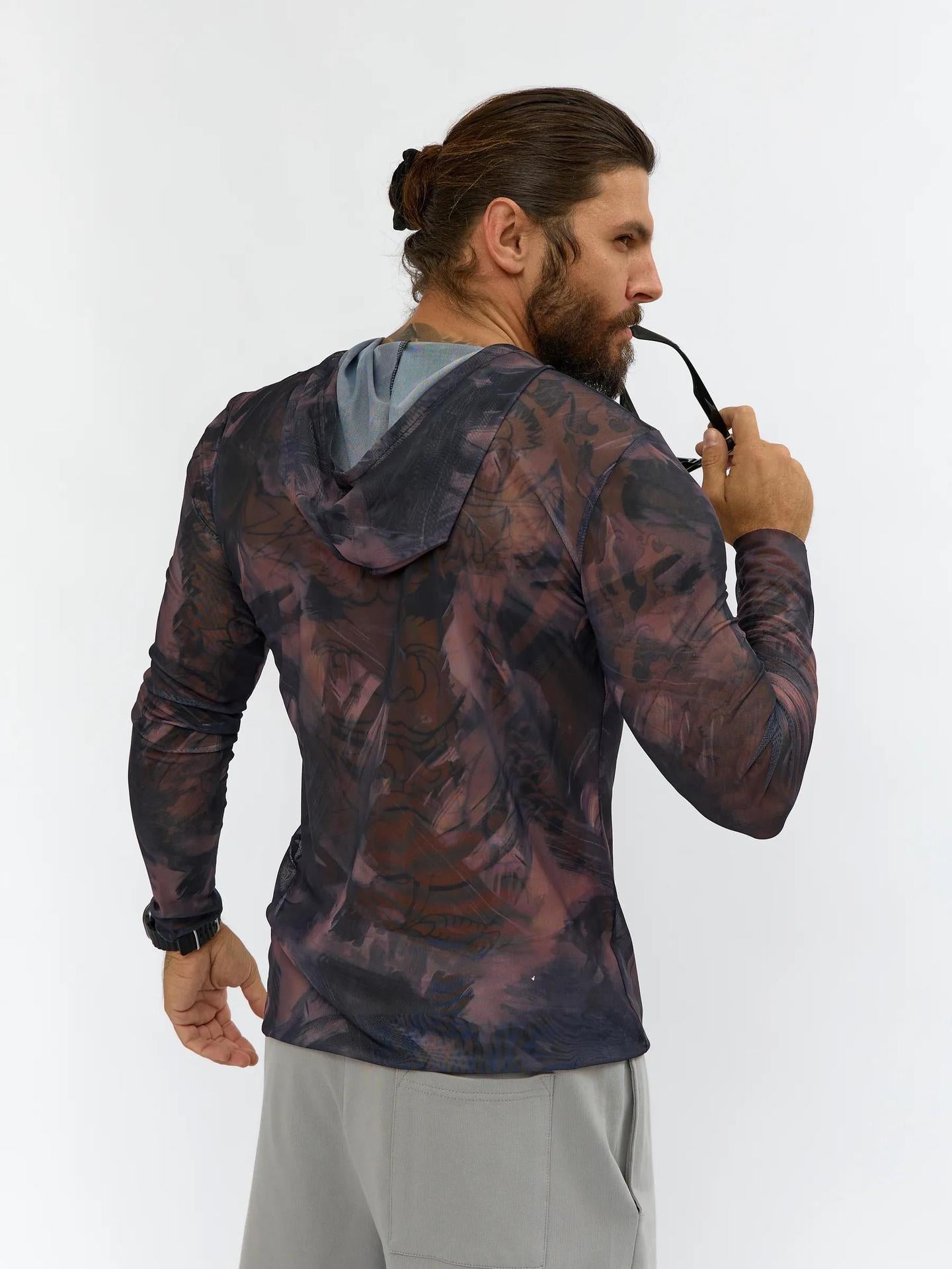 # Camouflage Print Sun Protection Cover-up