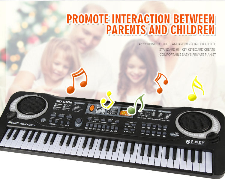 **Multifunctional 61-Key Children's Electronic Keyboard**