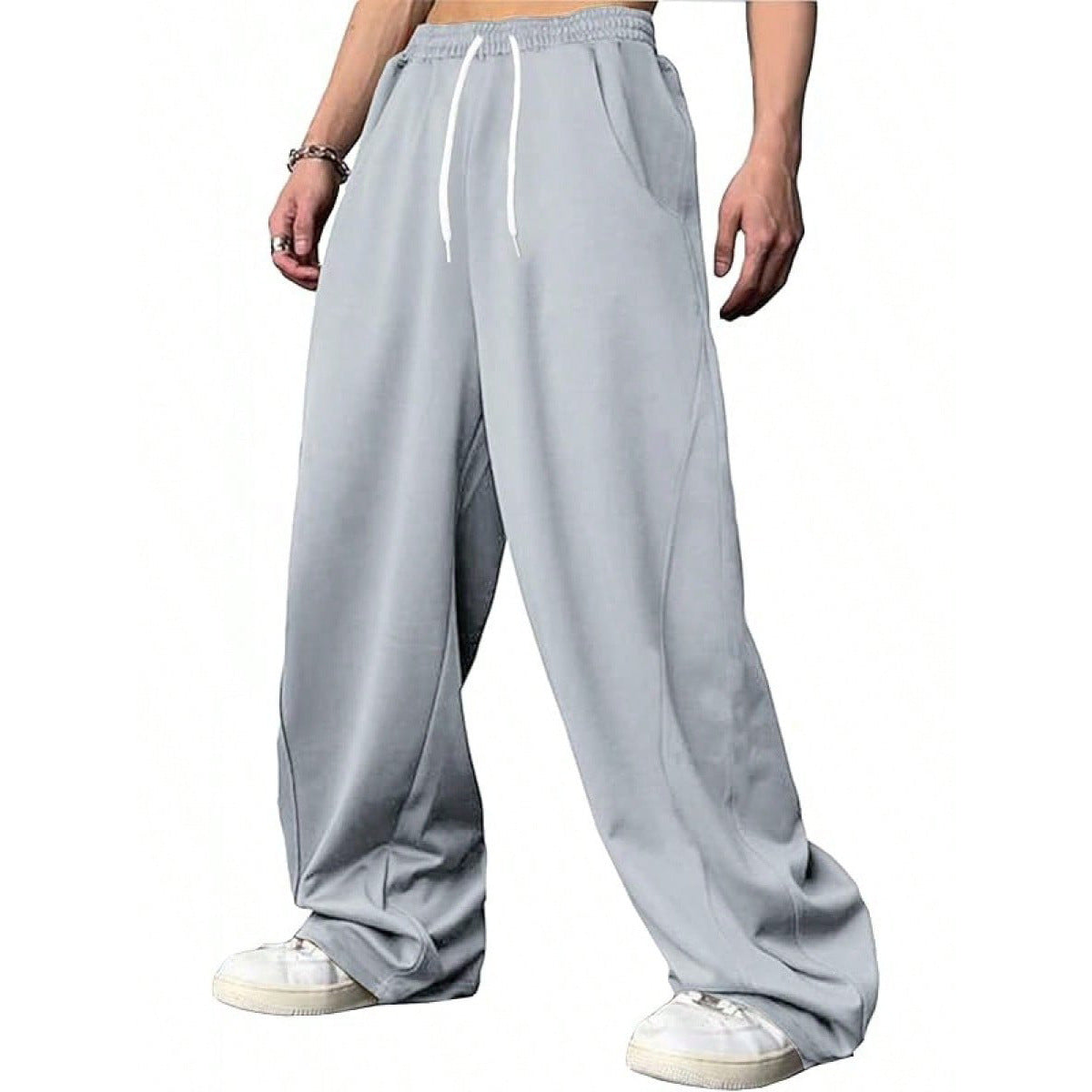 Loose-fitting Straight-Leg Sports Pants