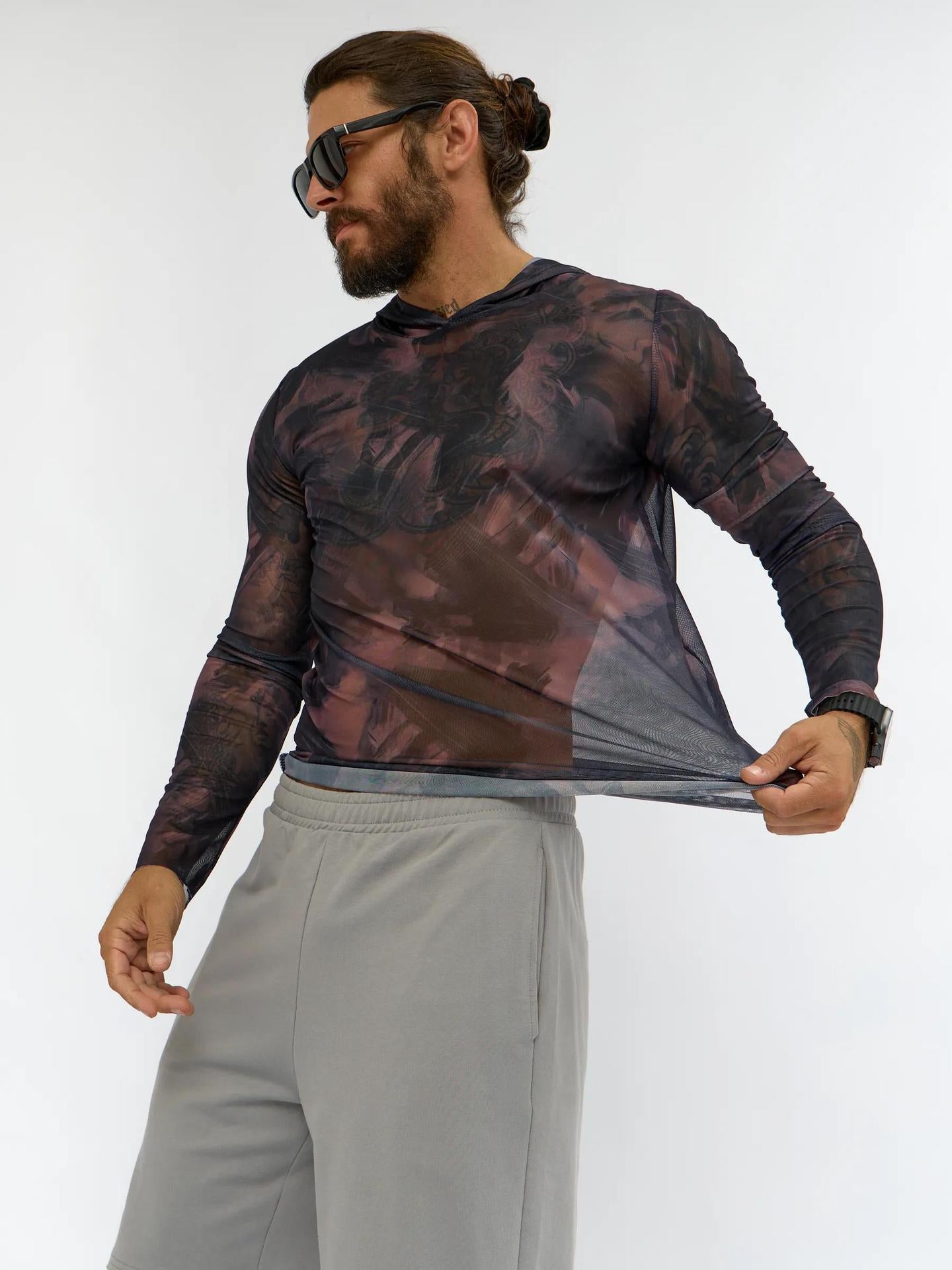 # Camouflage Print Sun Protection Cover-up