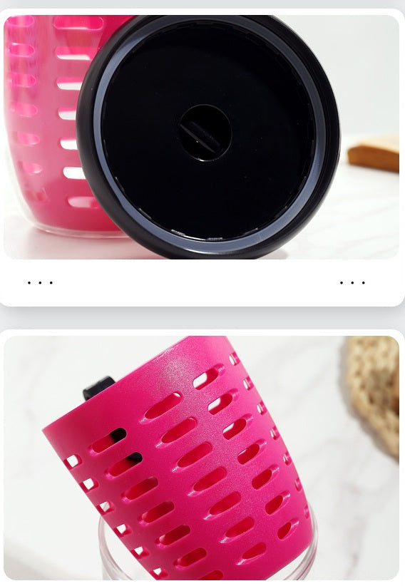 # Double-Layer Draining Portable Salad Cup