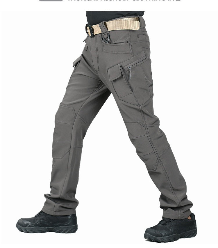 Outdoor soft shell men's jacket pants