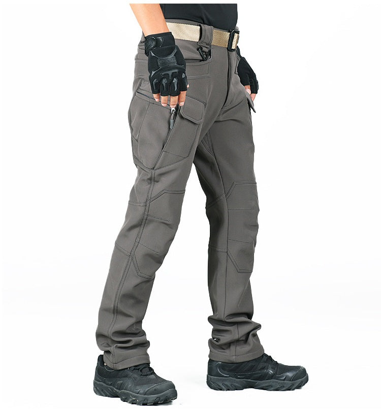 Outdoor soft shell men's jacket pants