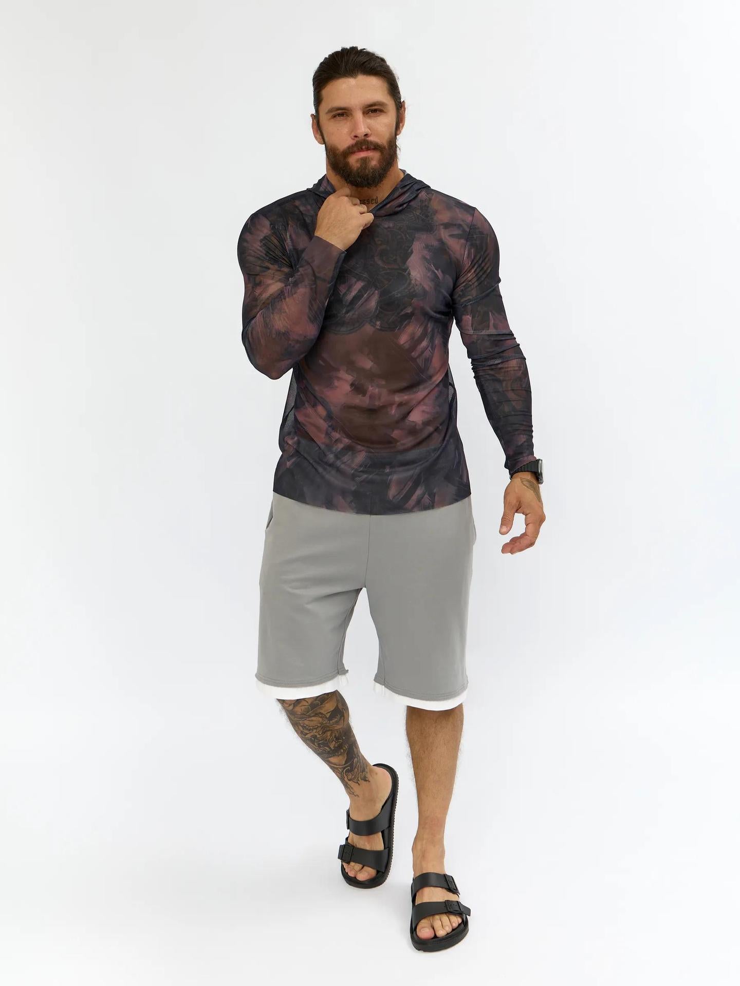 # Camouflage Print Sun Protection Cover-up