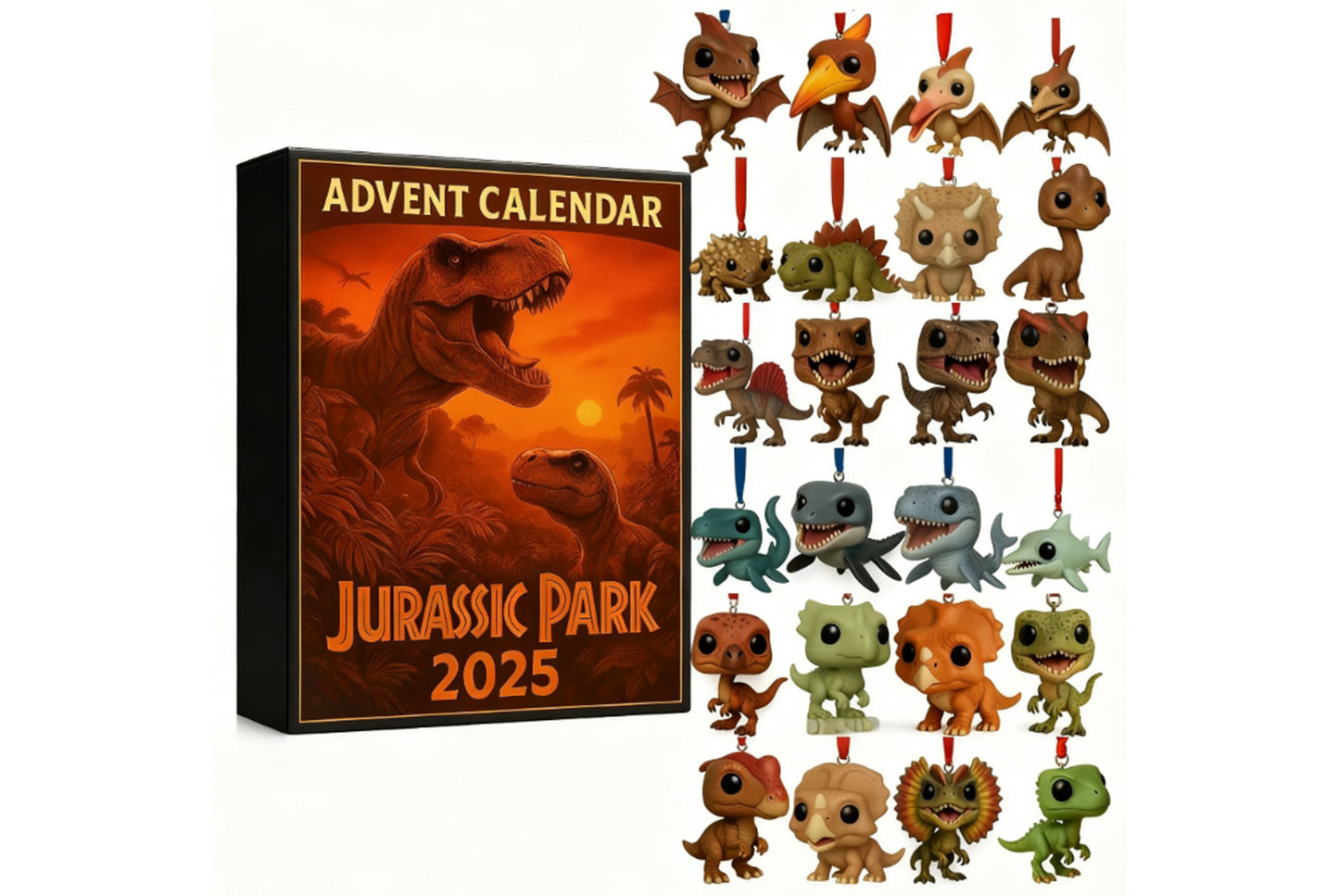 **2025 Dinosaur Advent Calendar | Christmas Countdown Blind Box Calendar**