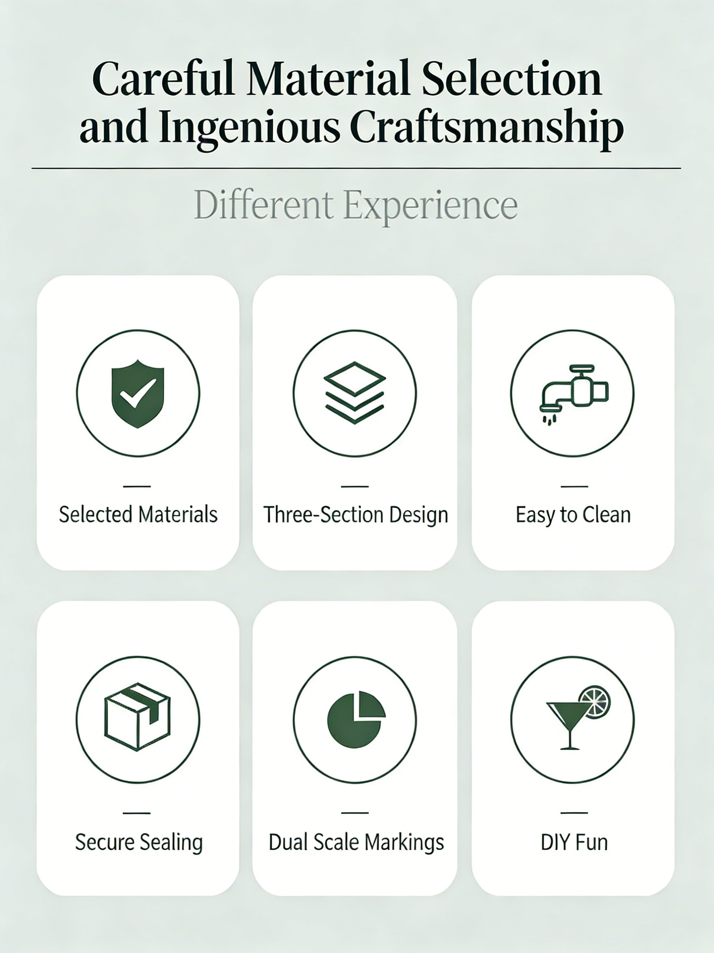 Stainless Steel Bamboo Shaker Set | 4-Piece Set