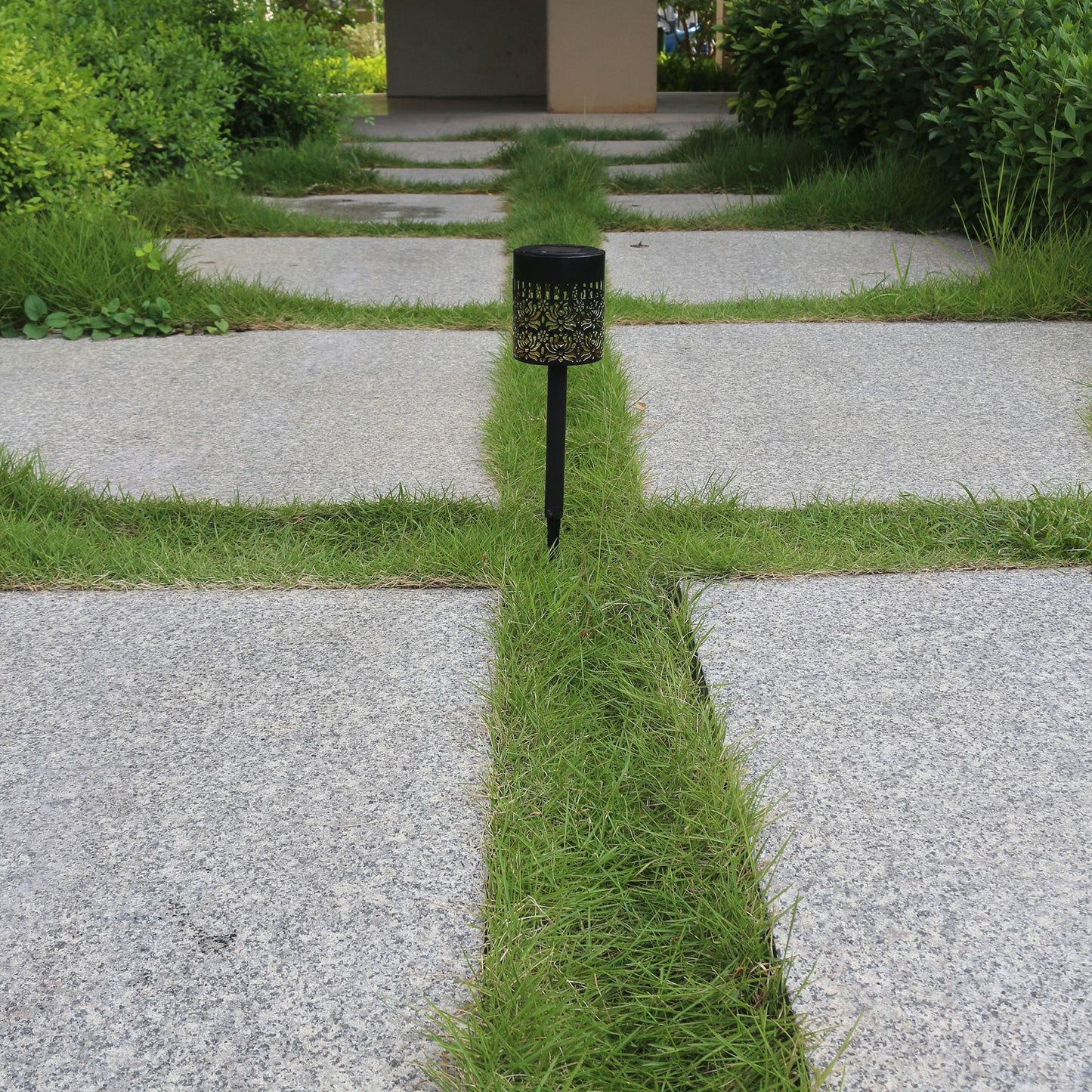 Solar-Powered Wall-Mounted Perforated Projector Light