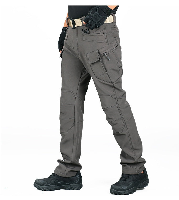 Outdoor soft shell men's jacket pants