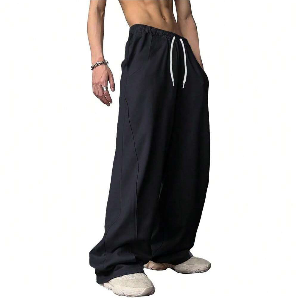 Loose-fitting Straight-Leg Sports Pants