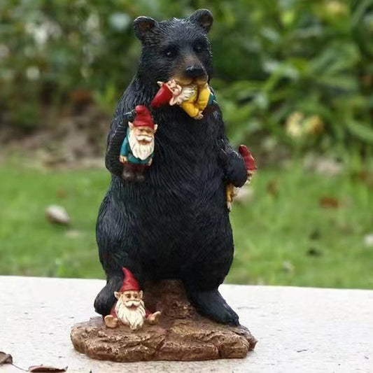 Black Bear Elf Desktop Ornament