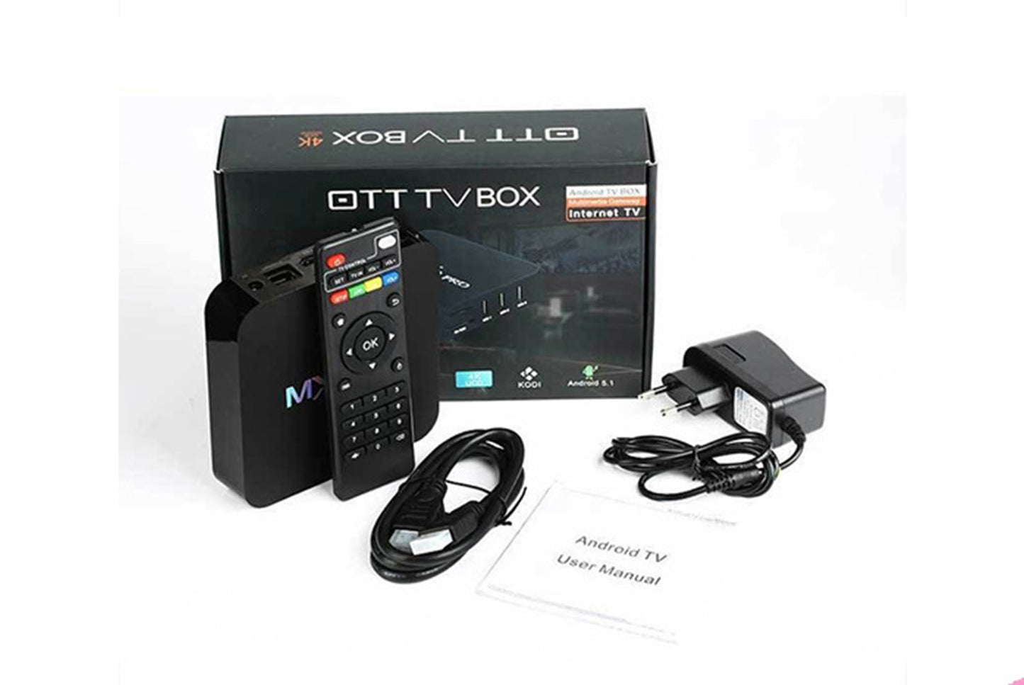 **XQPRO 4K Smart Internet Set-Top Box 8GB+128GB UK Edition**(UK plug)