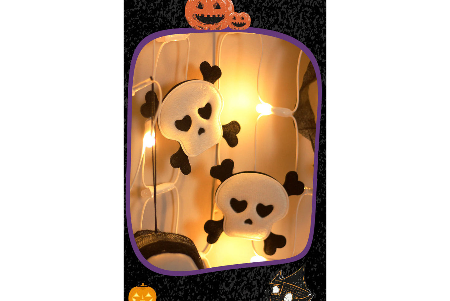 Halloween LED Spider Brooch, Haunted House Pendant,