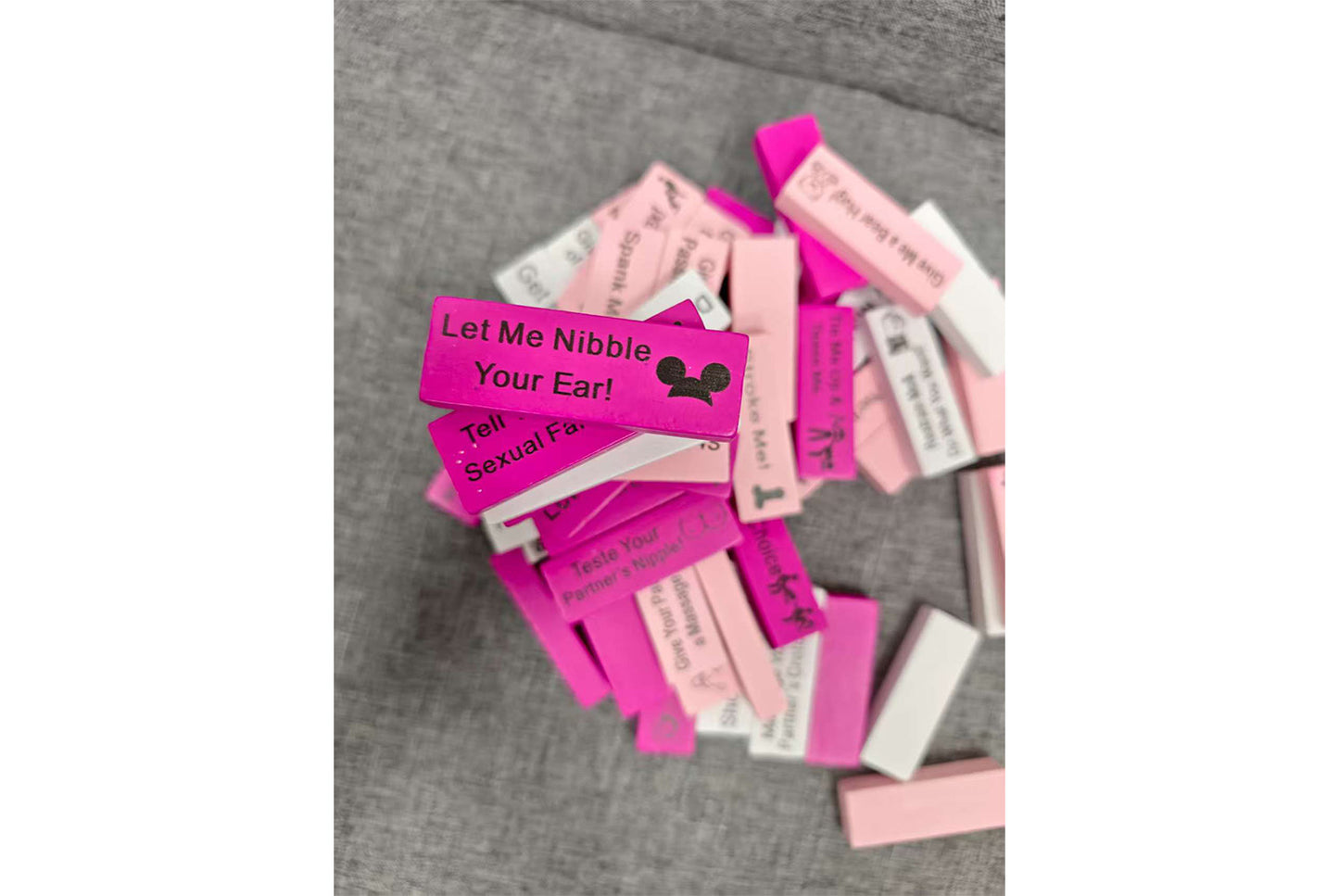 Wooden Jenga Tower Game (Three-Color English Blocks