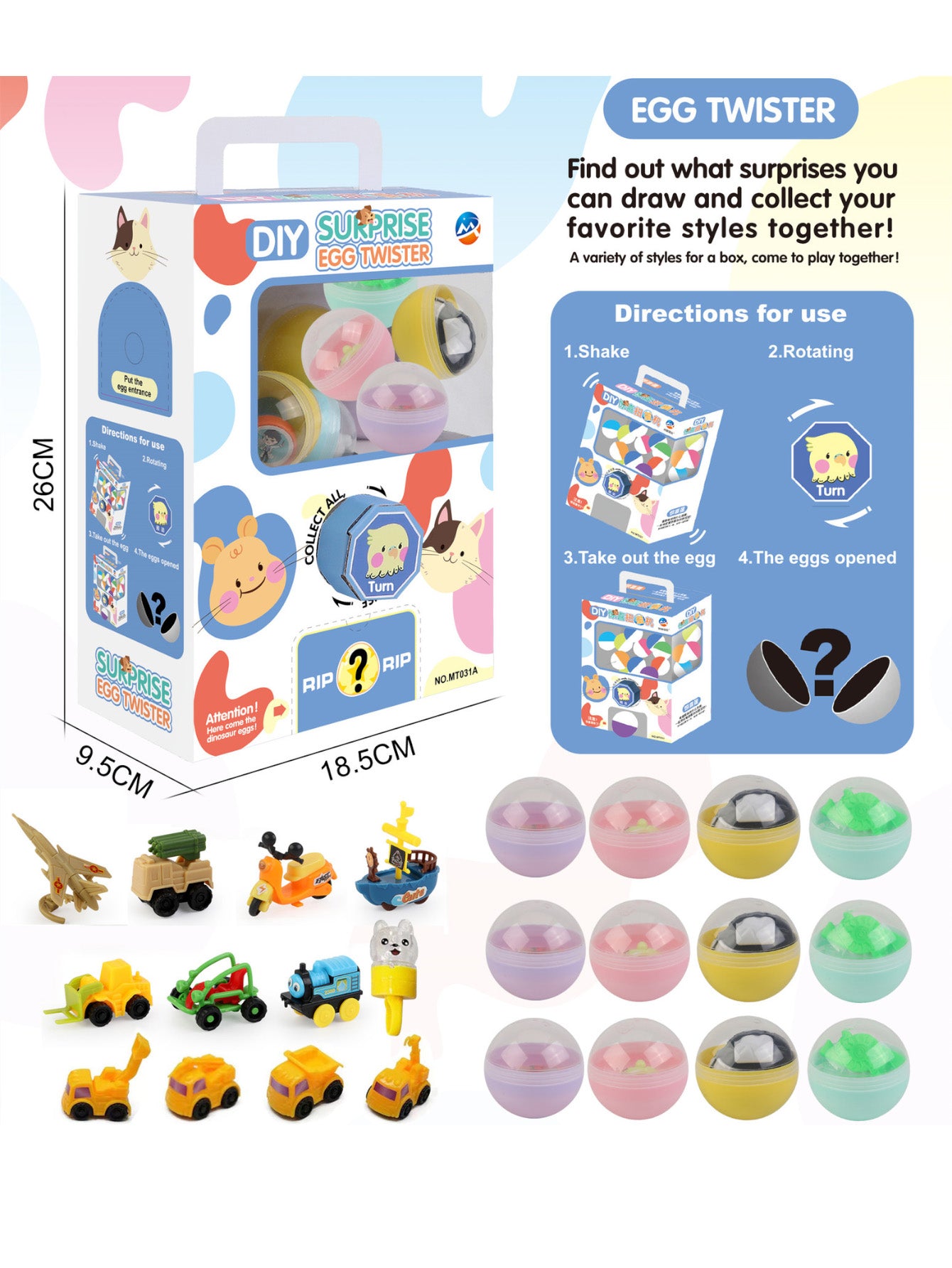 DIY mini gashapon machine set