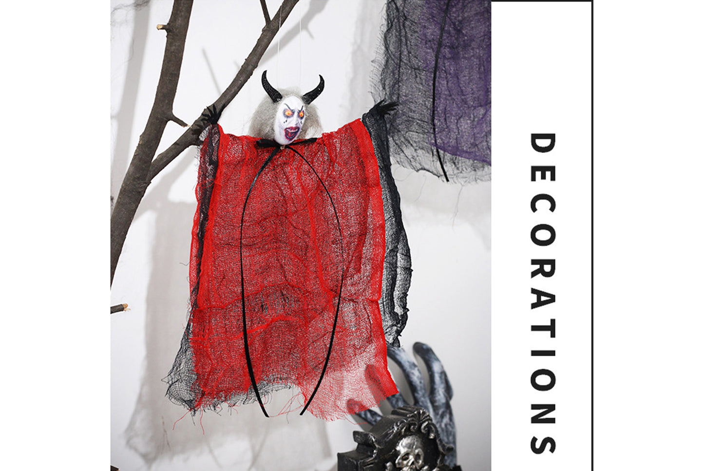 Halloween Decorations, Scary Ghost Doll Pendant, Haunted House Decoration Props