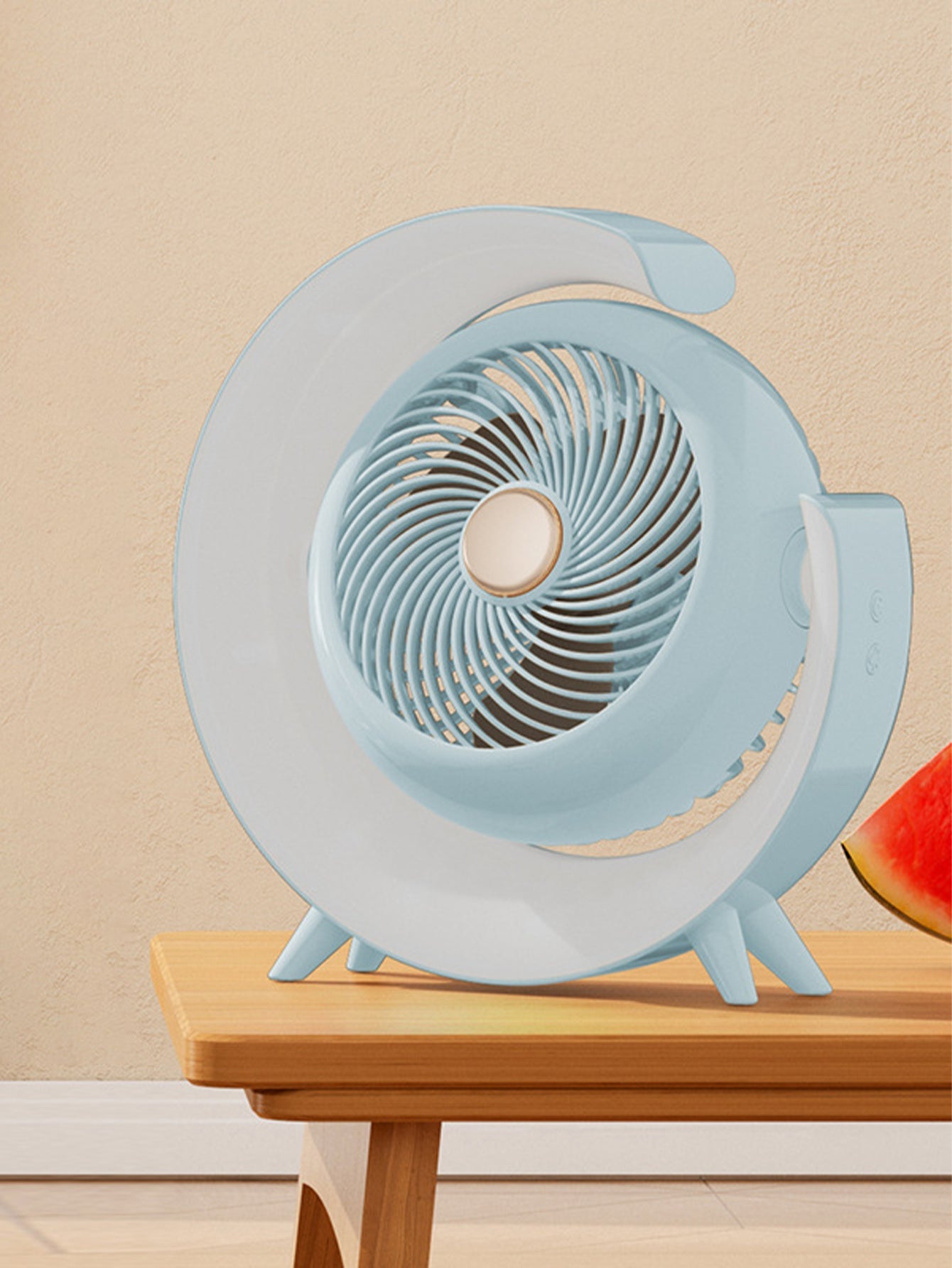 Portable USB Desktop Fan with Ambient Light - 2 Styles and 4 Colours