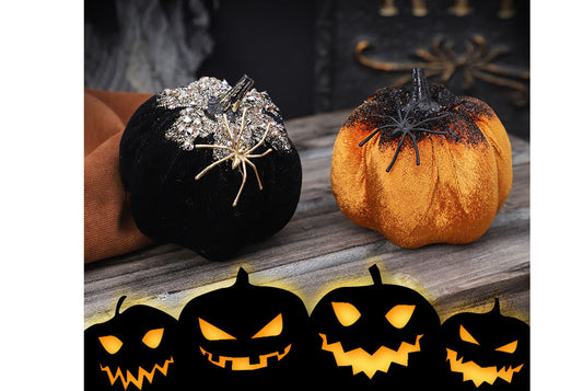 **Halloween Decorations: Instagram-Style Nordic-Style Simulated Spider Pumpkin Ornament**
