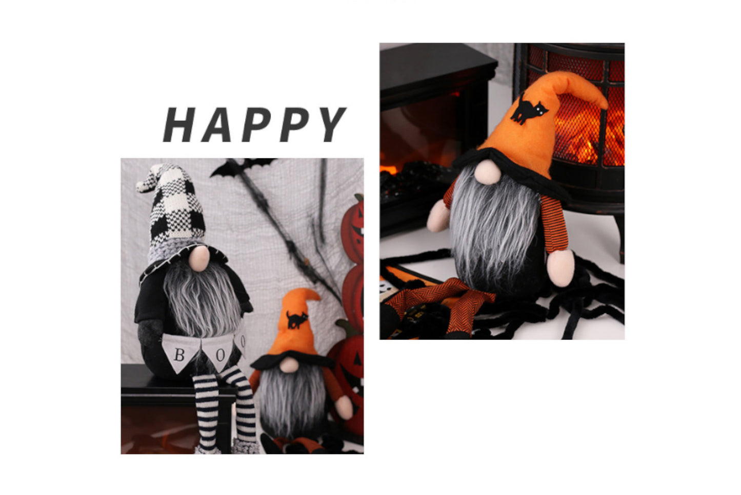 **Halloween 65cm Bat Faceless Old Man Doll**