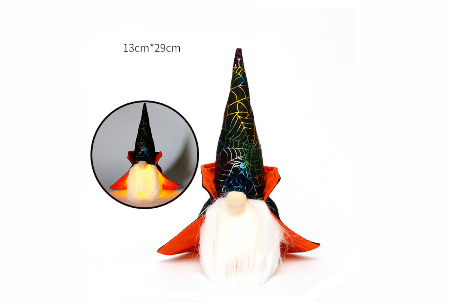 **Halloween Pirate Color-Changing Lights Faceless Old Man Doll Ornament**