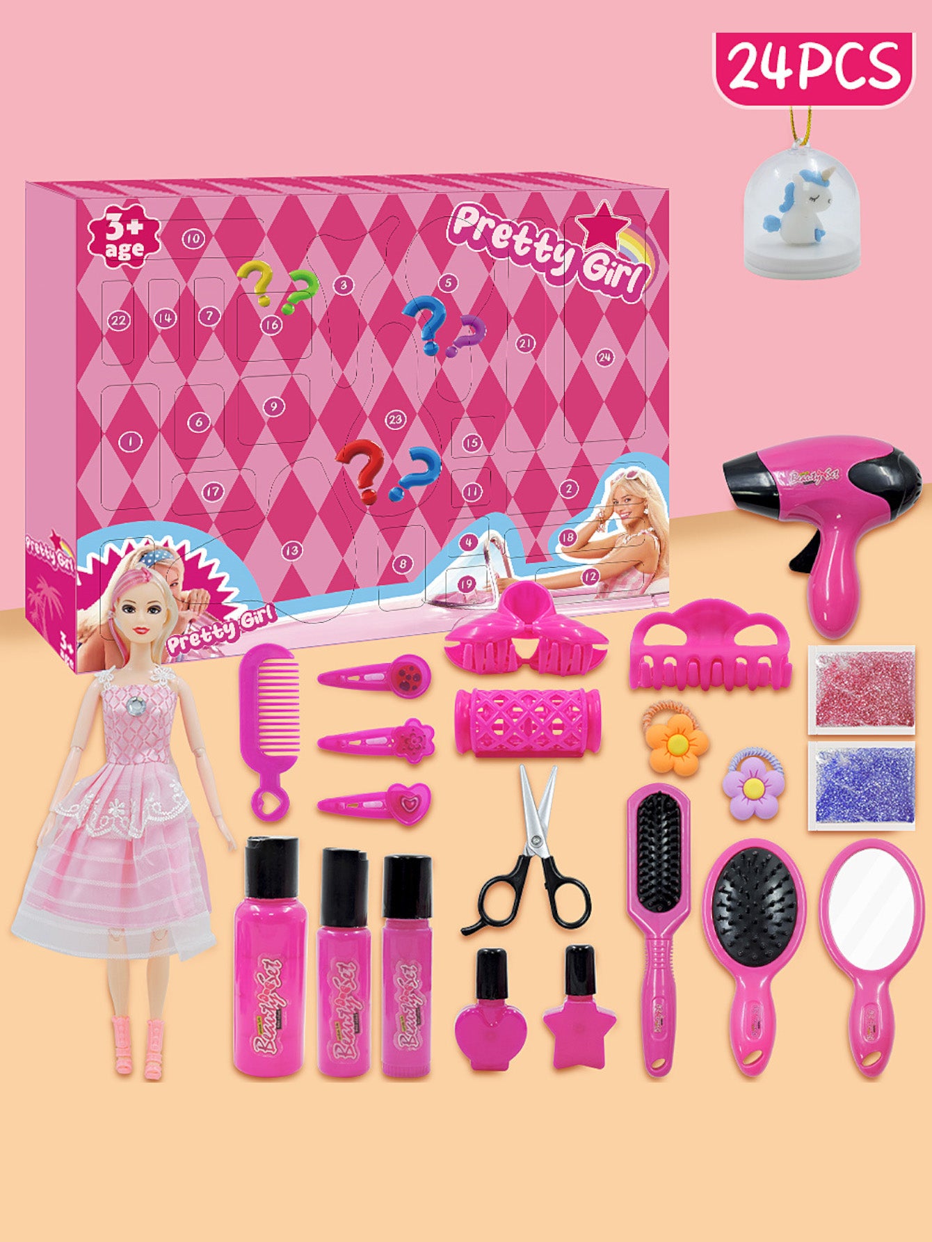 Girl Doll Play House Toy DIY Hand-torn Blind Box Set