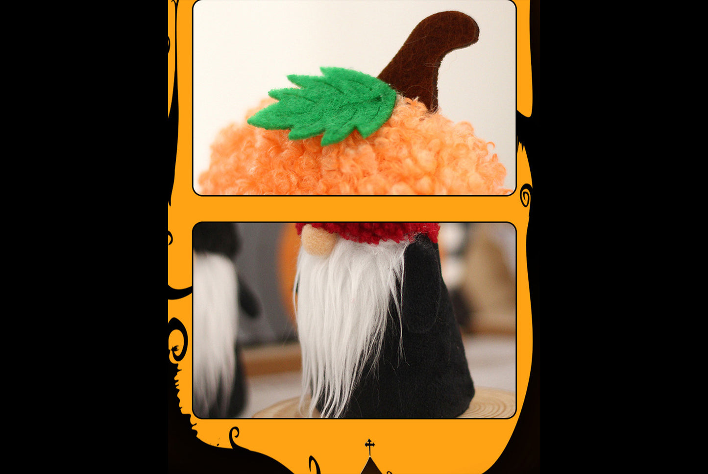 **Halloween Decorative Stuffed Figure: Cute Ghost Pumpkin Faceless Old Man**