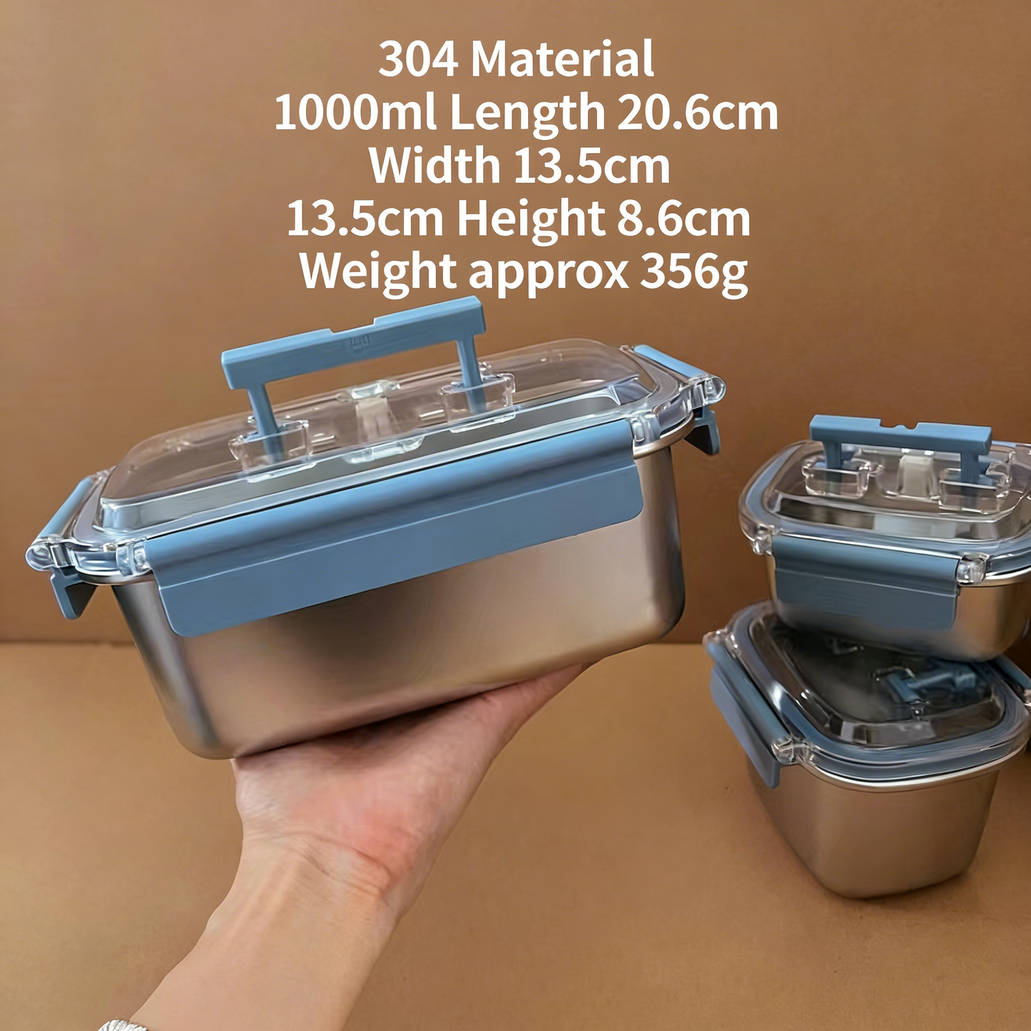 304 Stainless Steel Food Storage Container