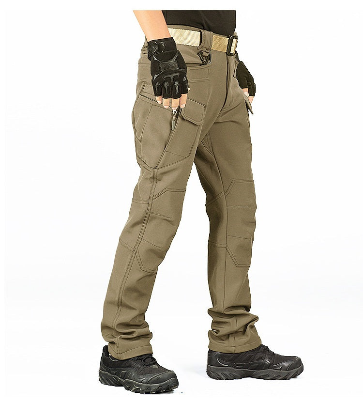 Outdoor soft shell men's jacket pants