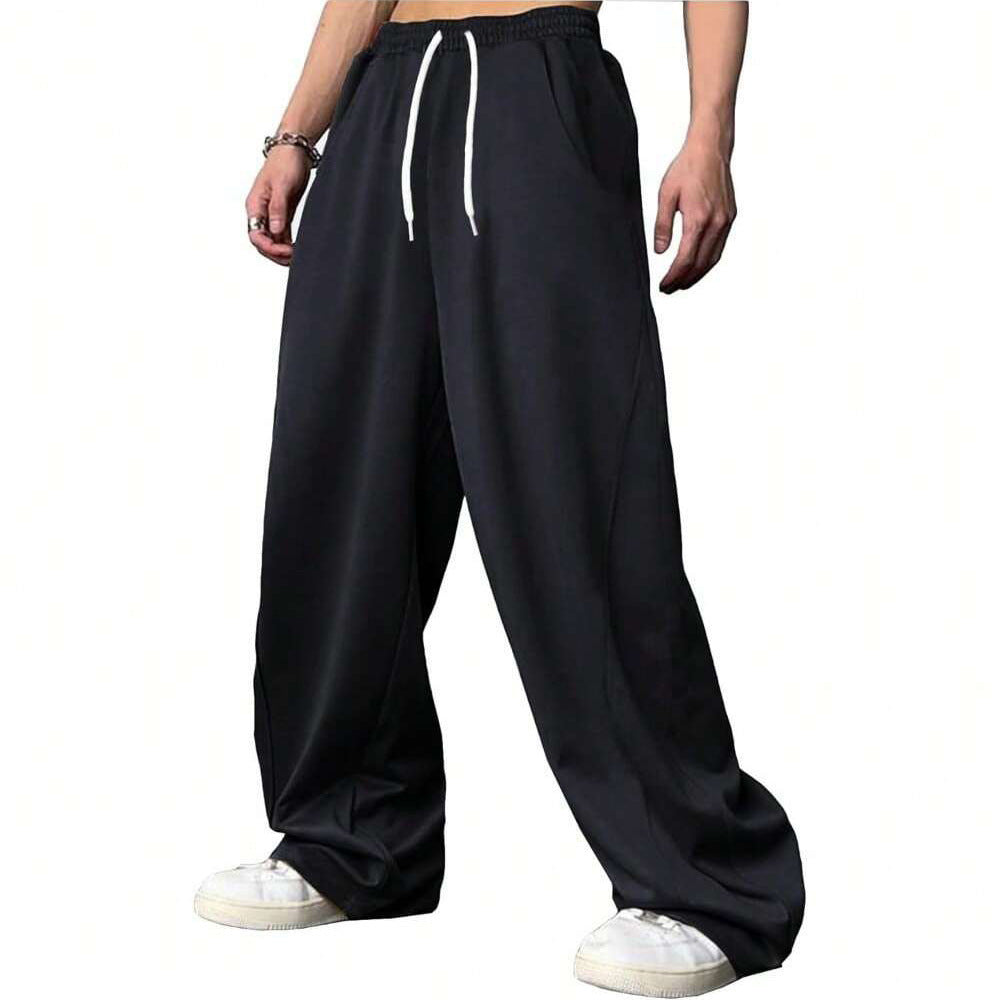 Loose-fitting Straight-Leg Sports Pants